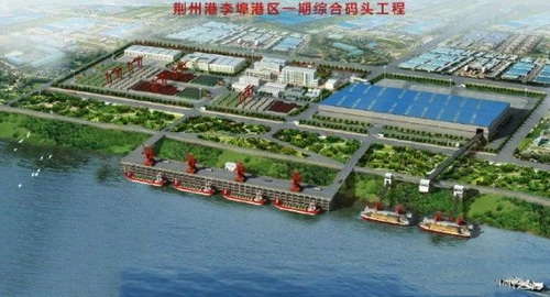 湖北一永久性砂石集并中心建成，總投資約2.5億元，年設(shè)計吞吐量360萬噸