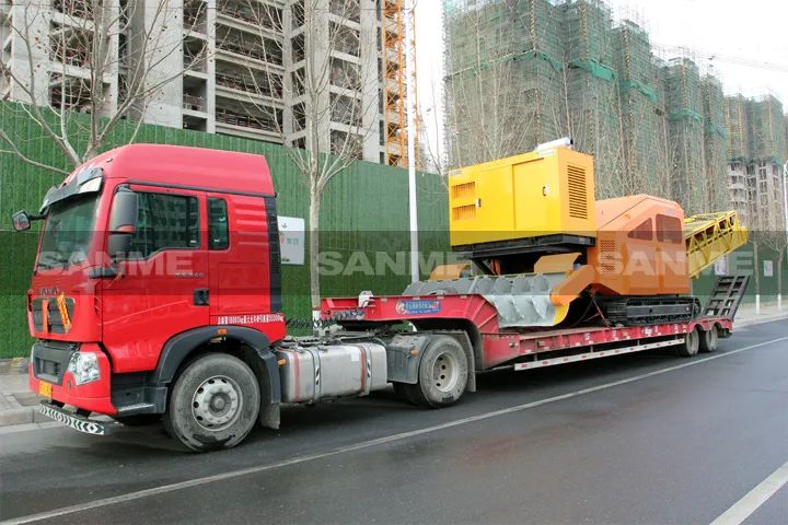 顛覆傳統(tǒng)裝車方式，山美履帶式取料機(jī)助您實(shí)現(xiàn)降本增效、節(jié)能減排！