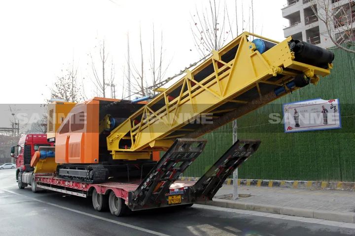 顛覆傳統(tǒng)裝車方式，山美履帶式取料機(jī)助您實(shí)現(xiàn)降本增效、節(jié)能減排！